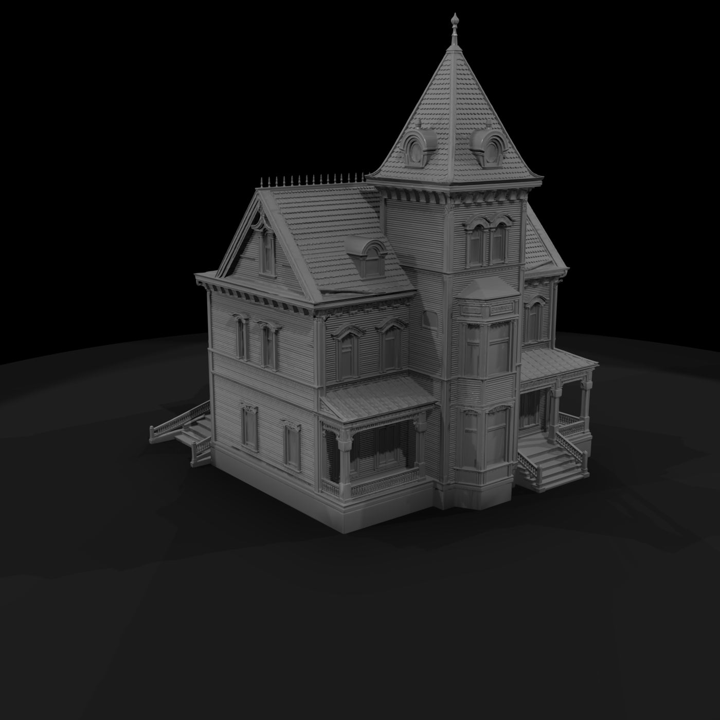 matte_3d_victorian_mansion_architectural_model