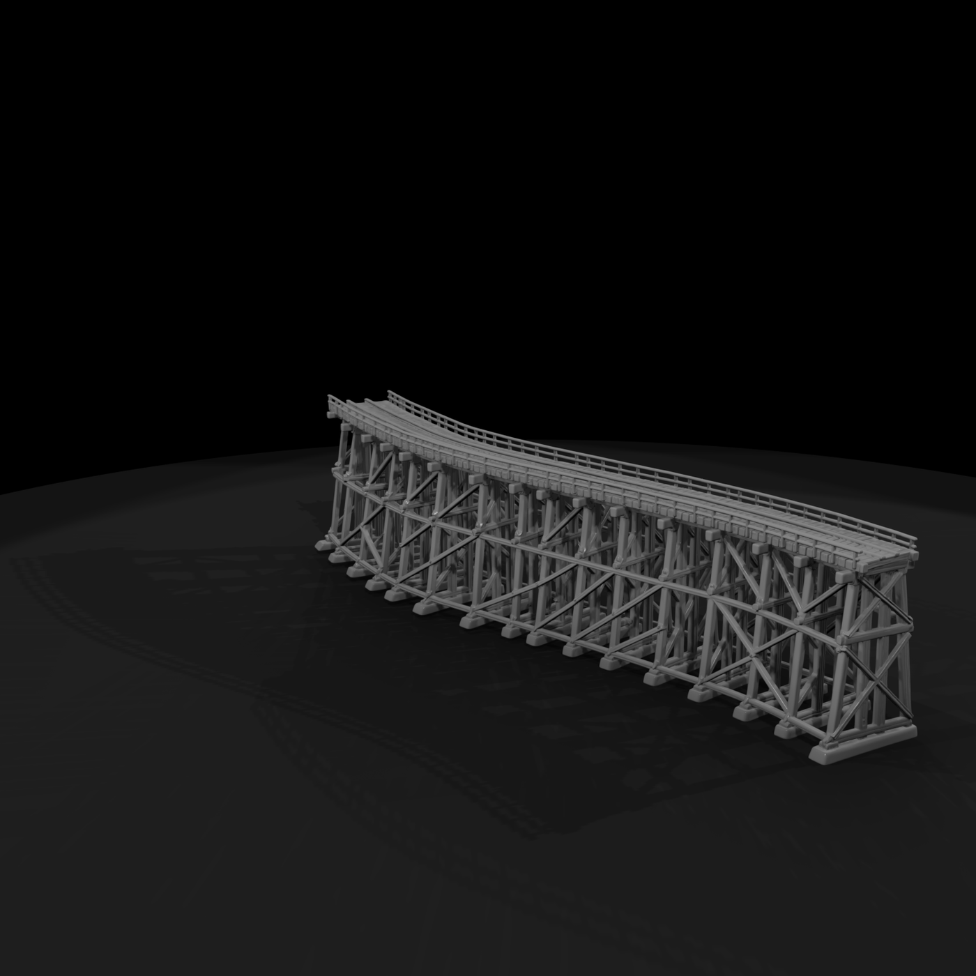 Rrs 016 Bridge Curved Timber Trestle