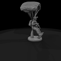 Army Ranger Paratrooper on Descent — thumbnail 4
