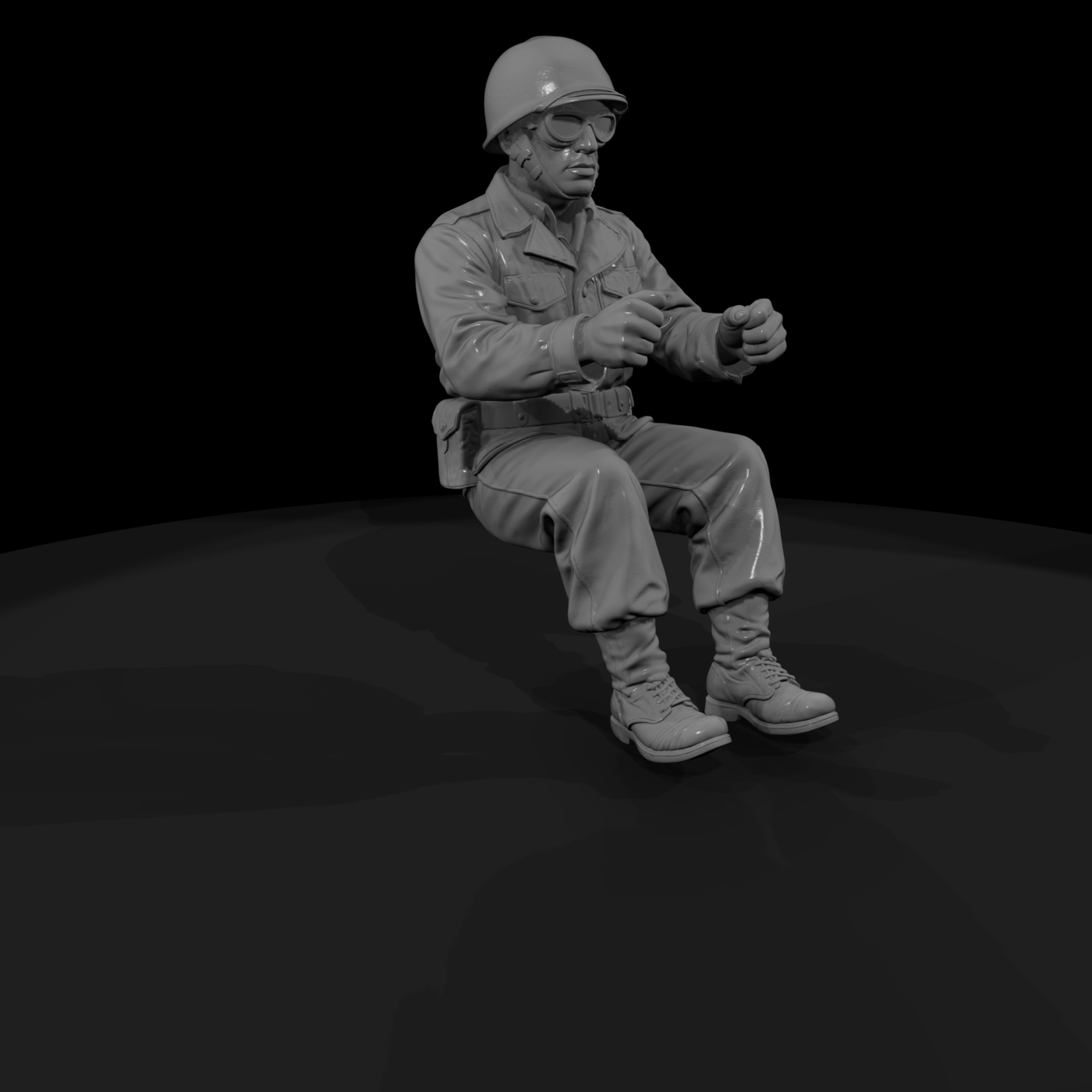 Ww2 Army 073 Wwii U S Army Truck Driver Figure