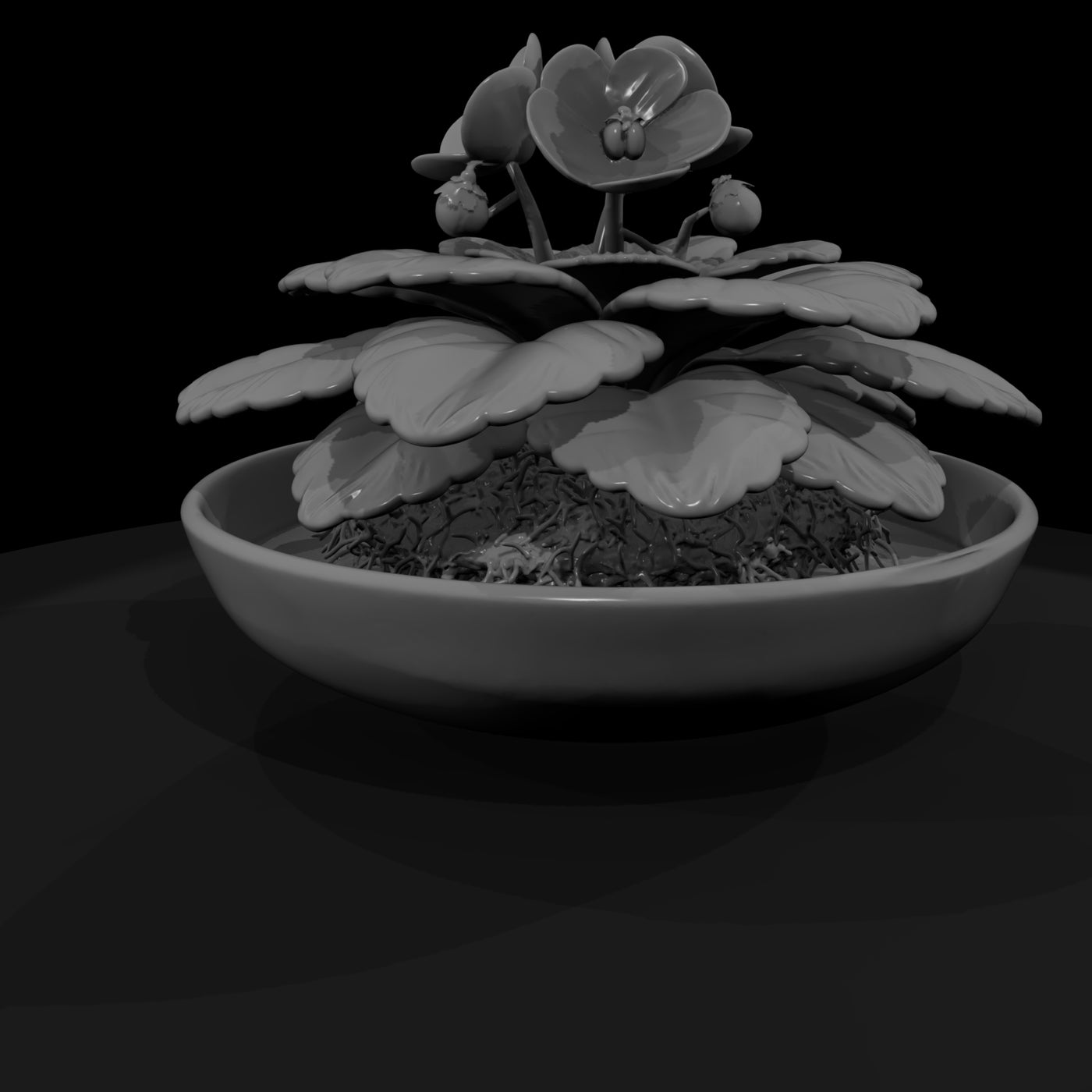 potted-african-violet-miniature-3d-printable-462562