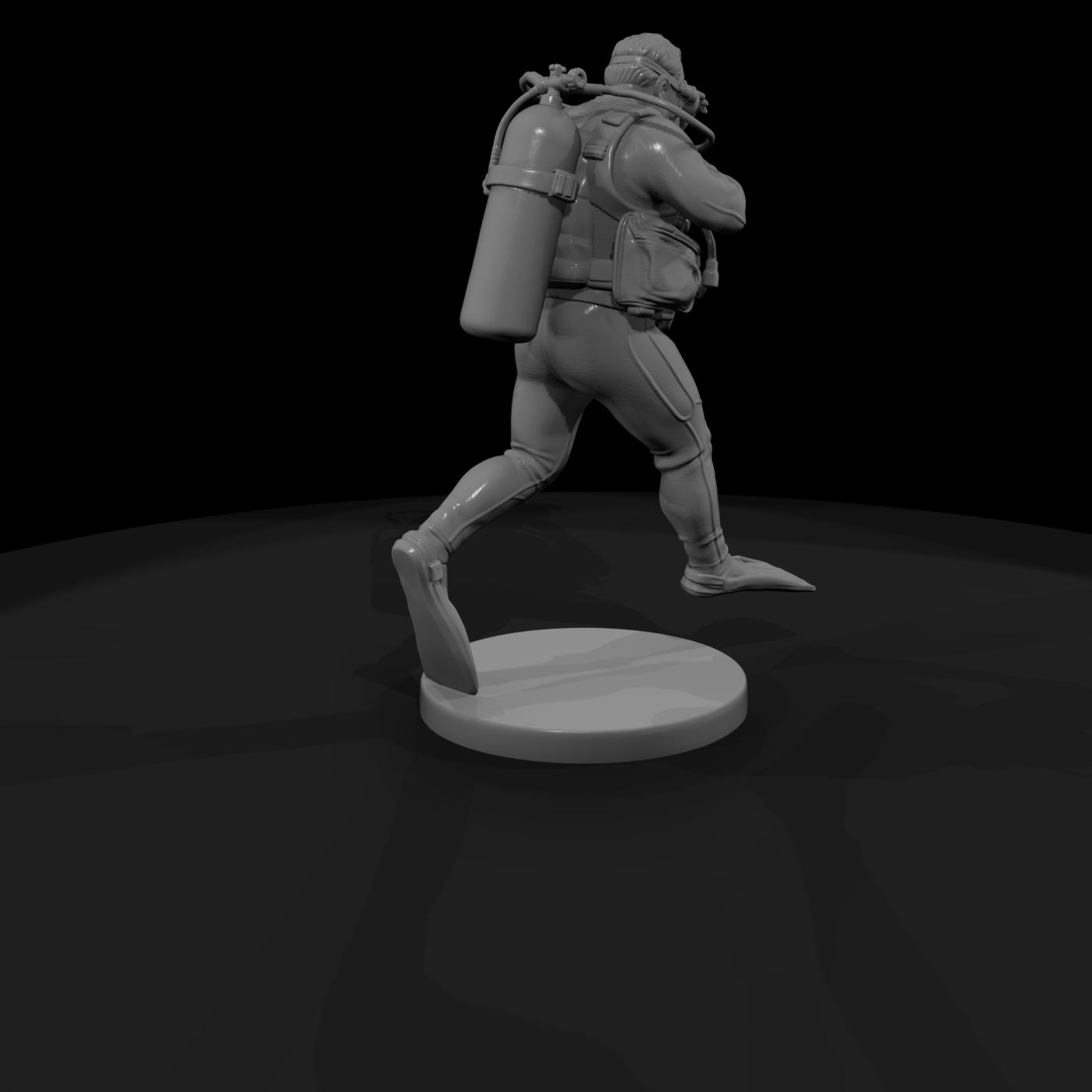 Scuba Diver in Giant Stride Entry