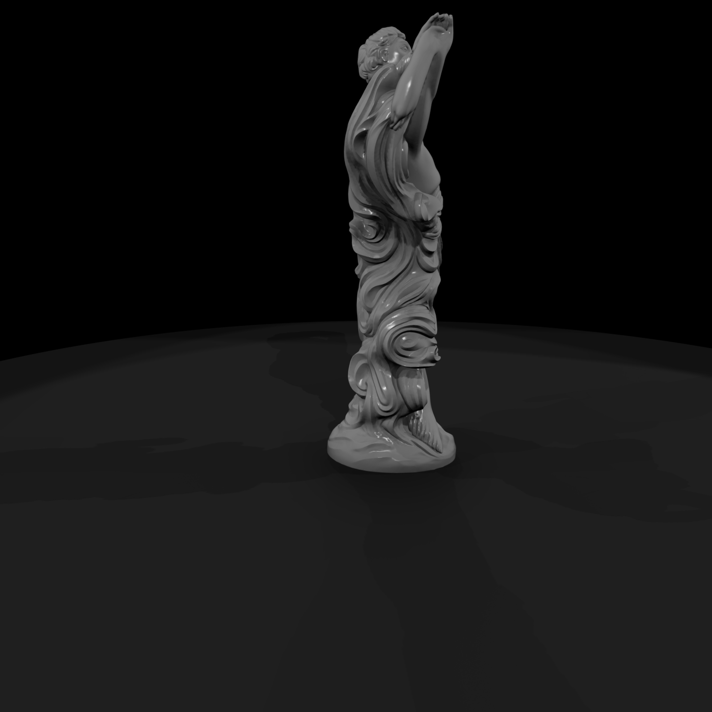 Neoclassical Dancing Couple Sculpture