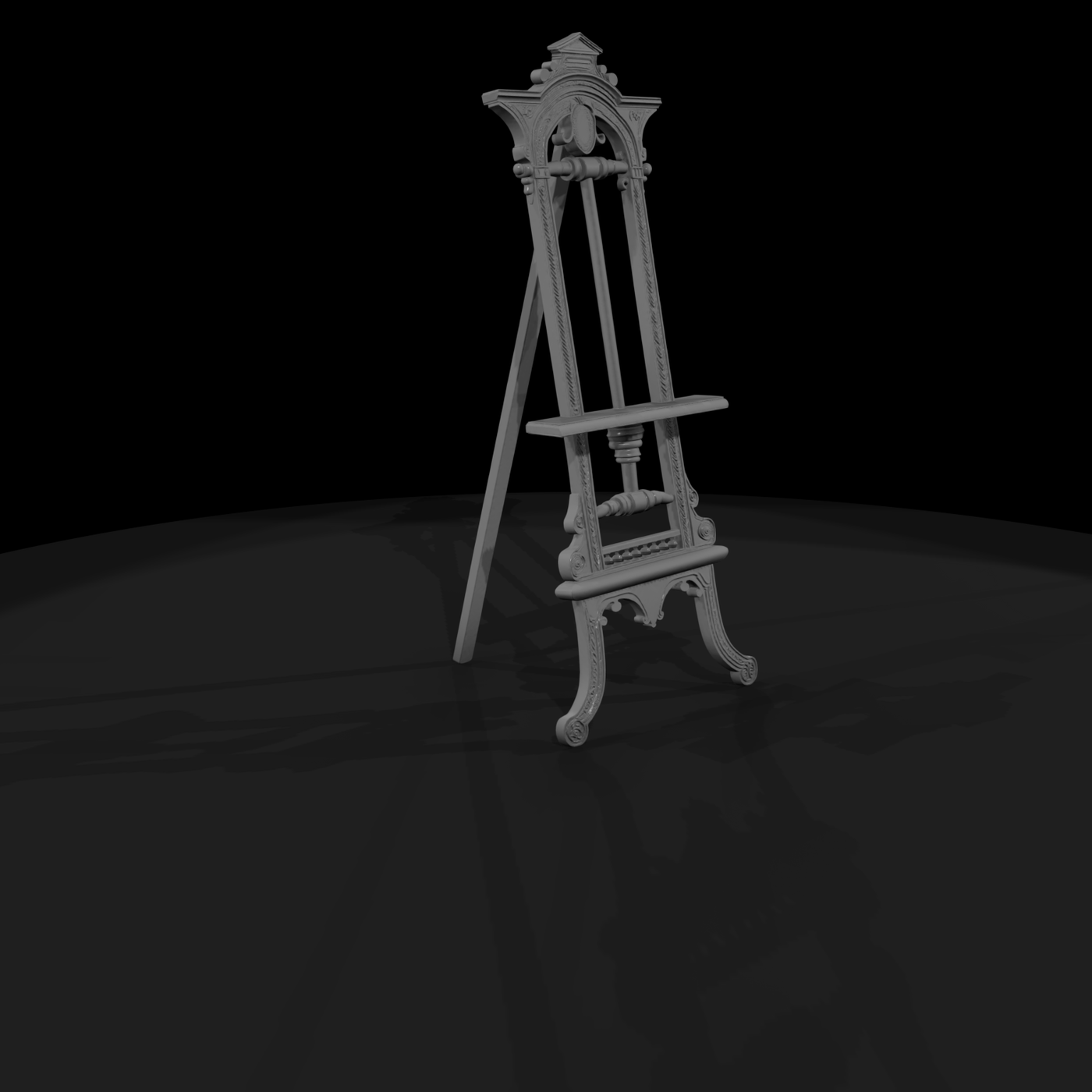 Neoclassical Carved Easel