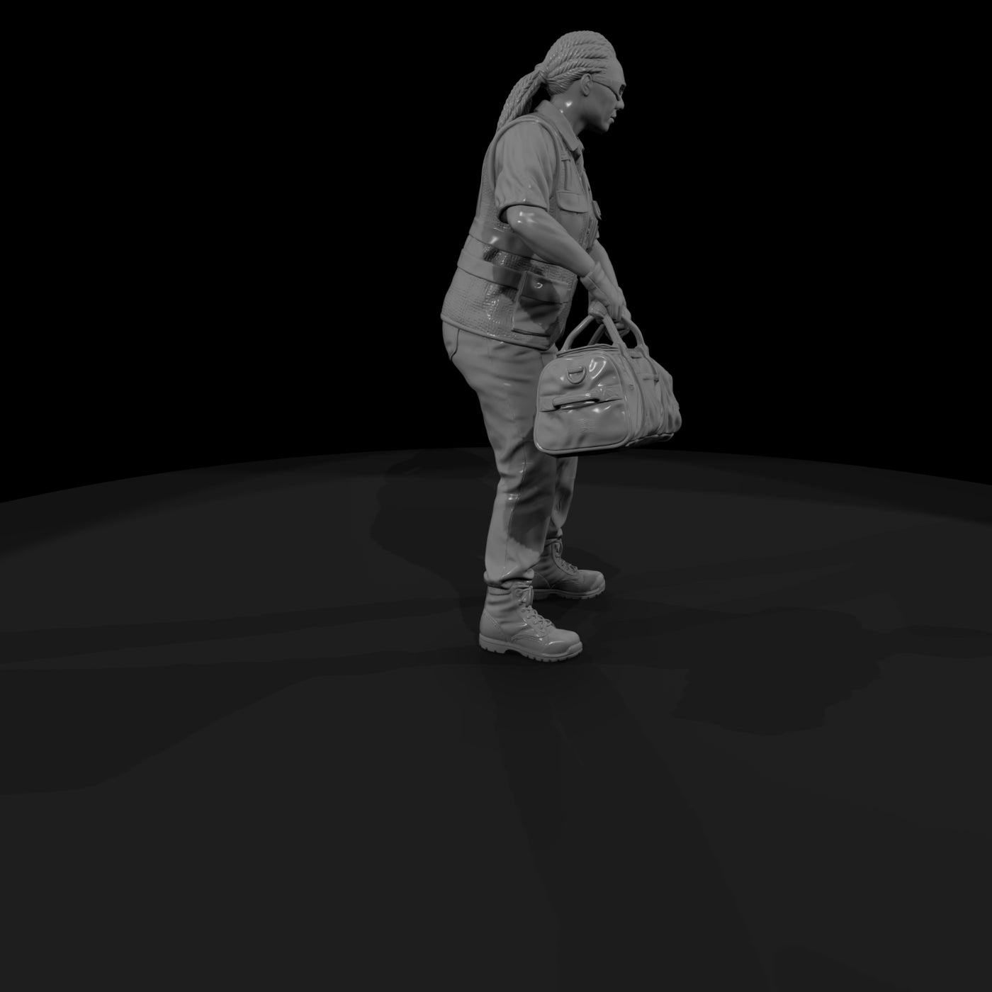 air-006-worker-baggage-cart-loader