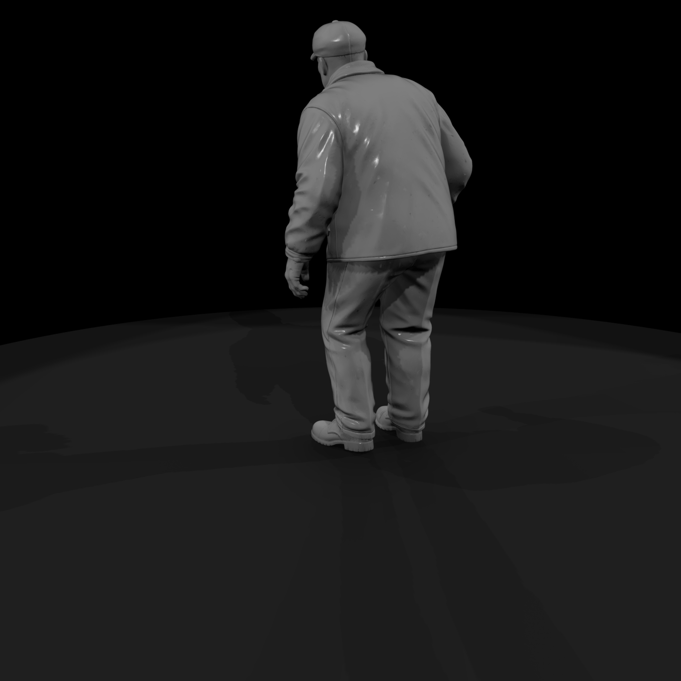 1940s Man with Flashlight
