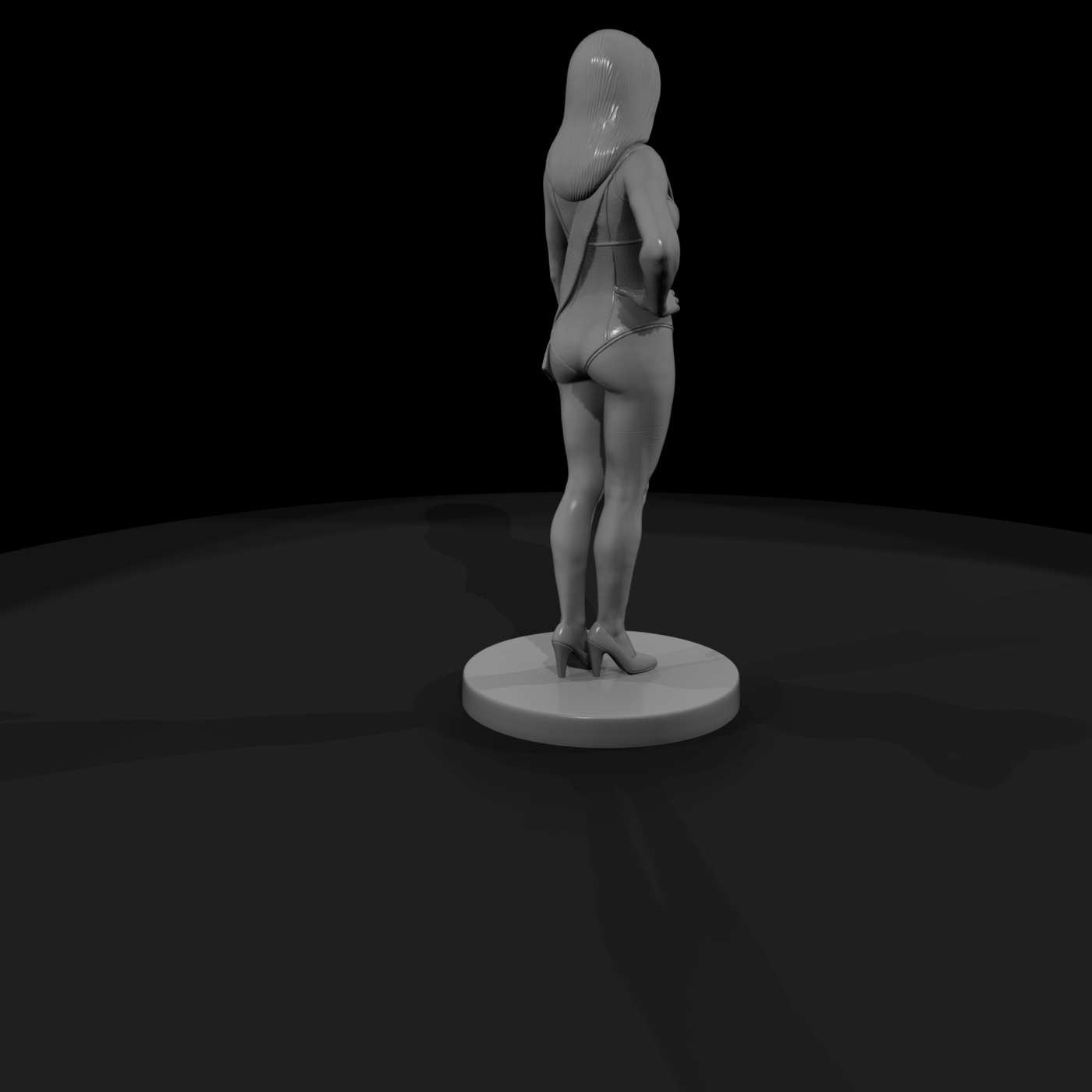 Beauty Pageant Contestant in Swimsuit