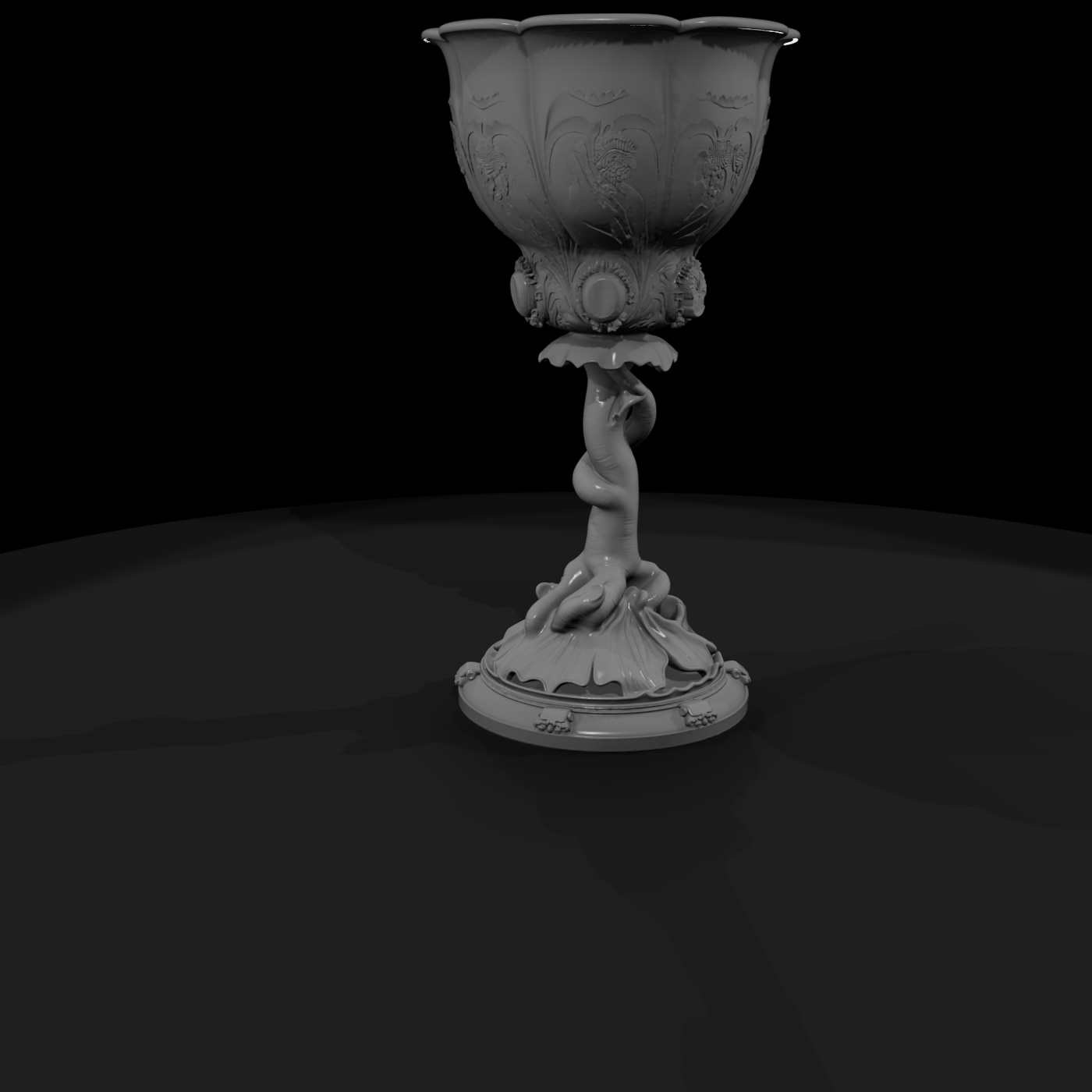 Baroque Floral Chalice — Decorative Chalice