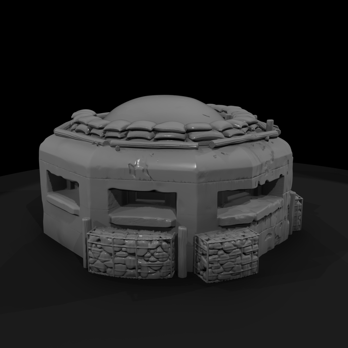 WWII Pacific Reinforced Pillbox