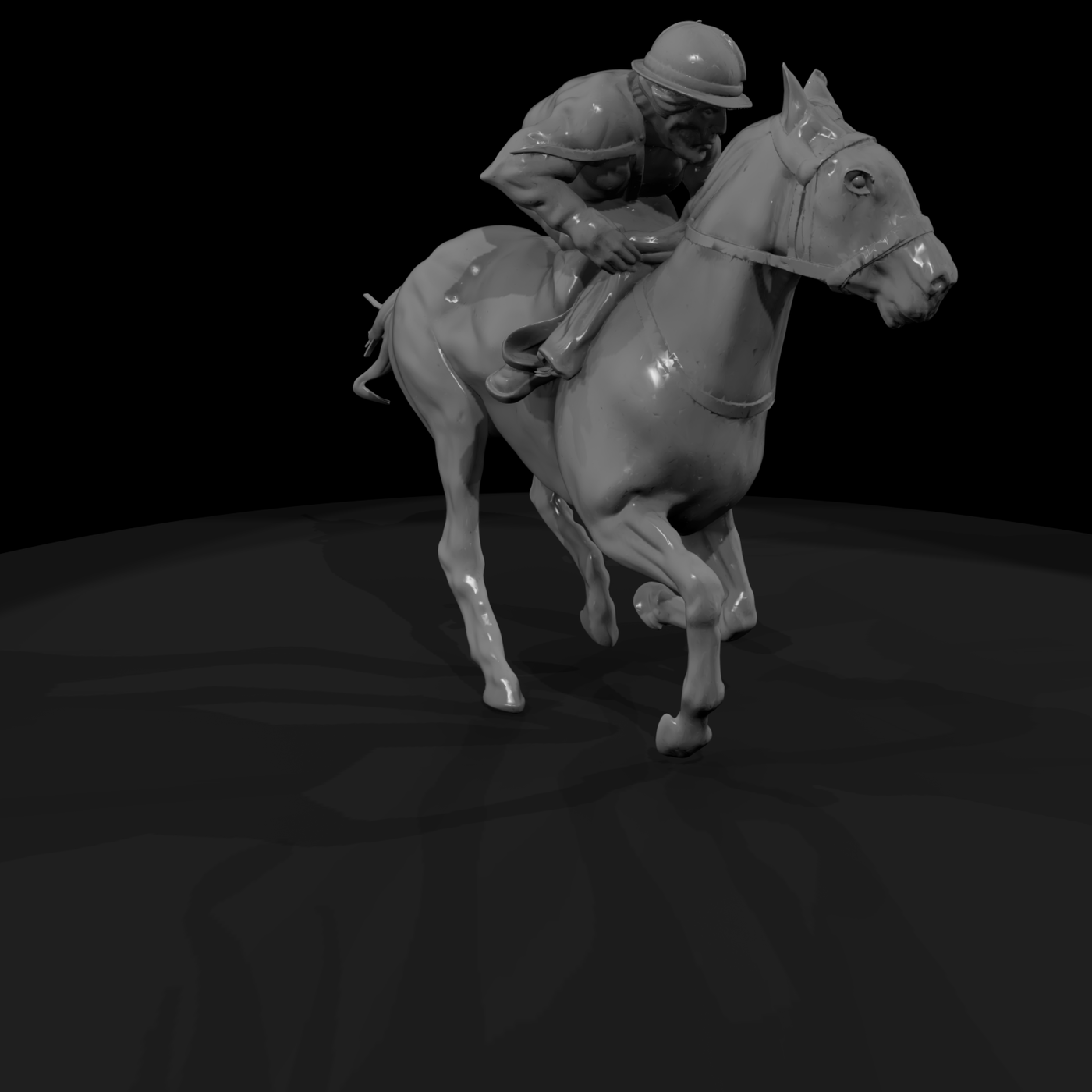 Jockey on Racehorse — Equestrian