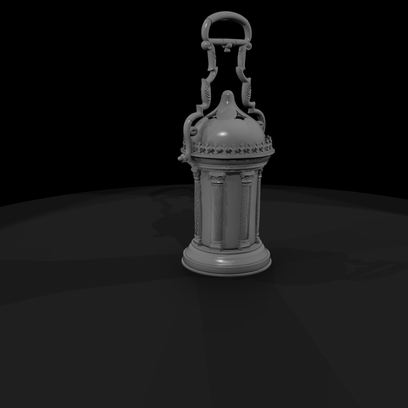 Victorian Neoclassical Hanging Lantern