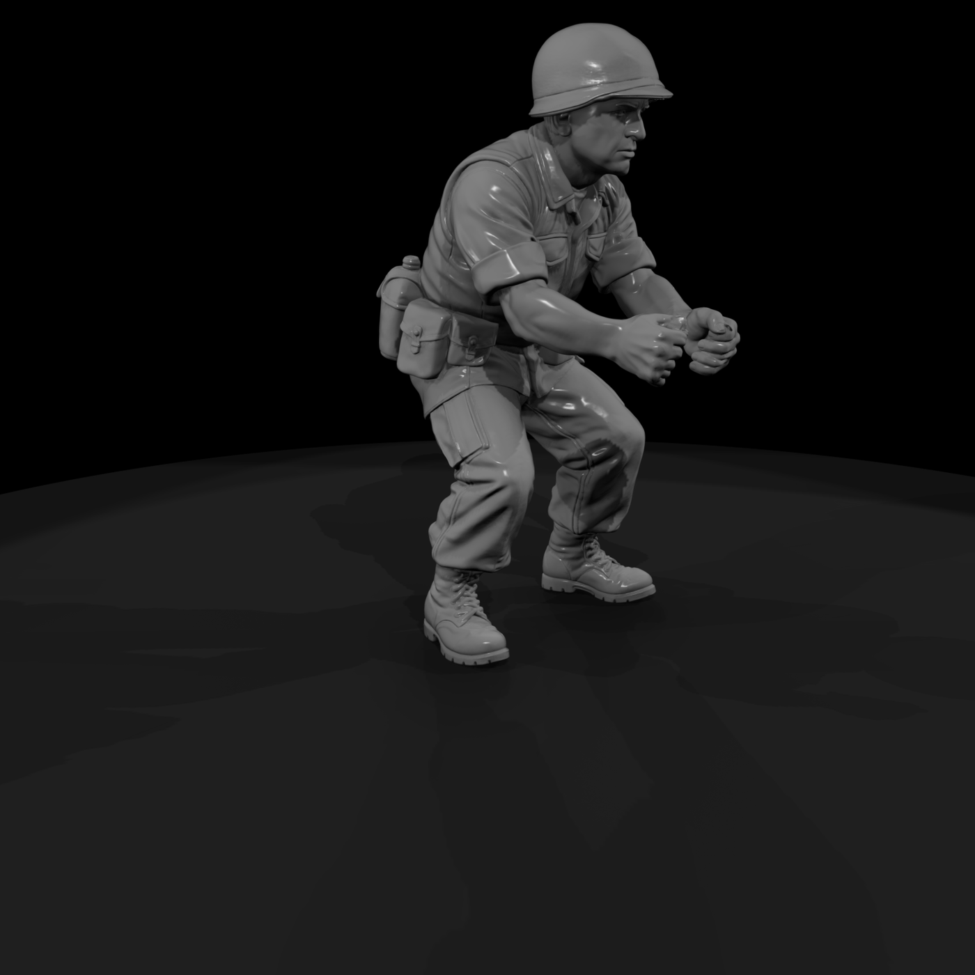 Vn Army 056 Vietnam U S Army Artillery Crewman Fig