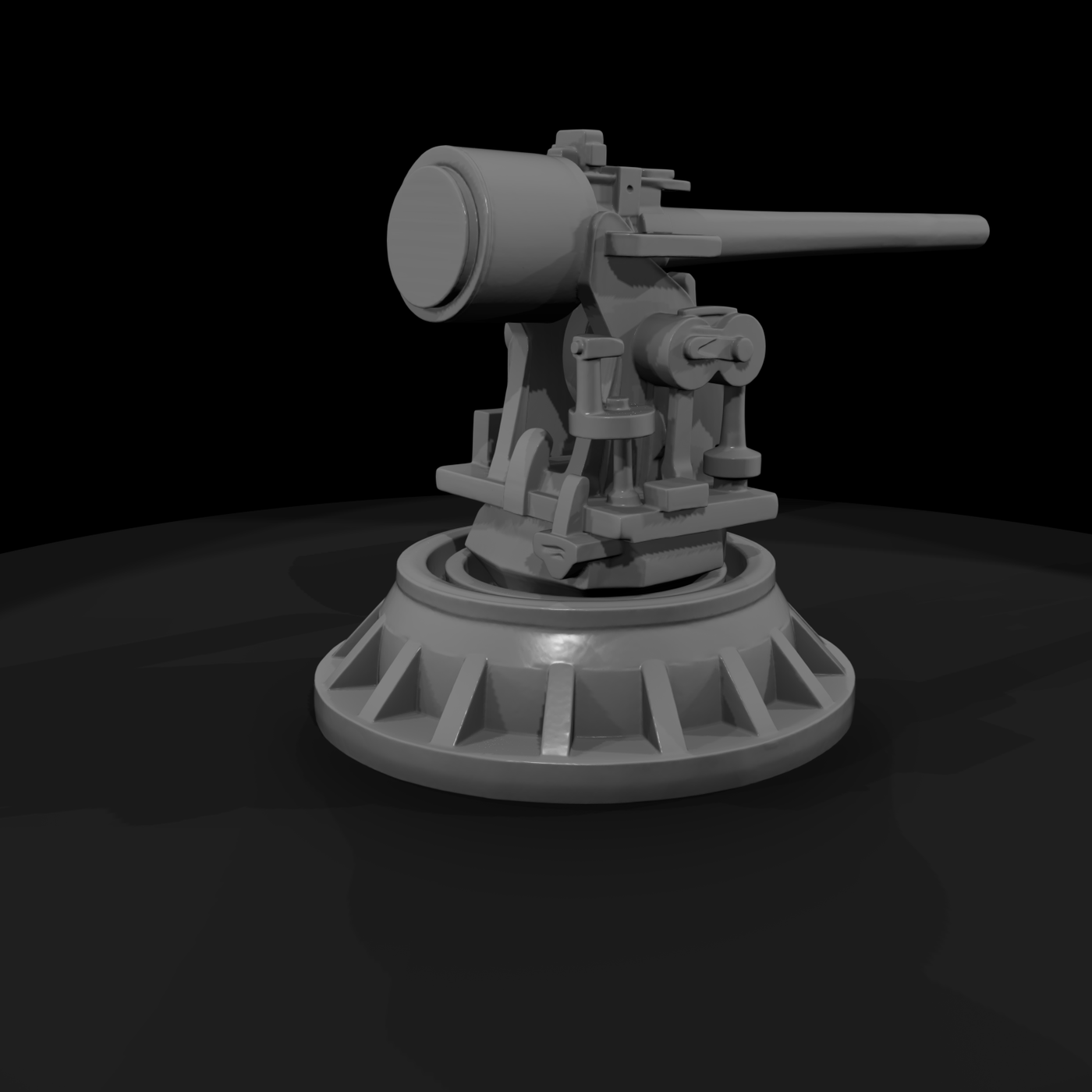 Naval Deck Gun Mount