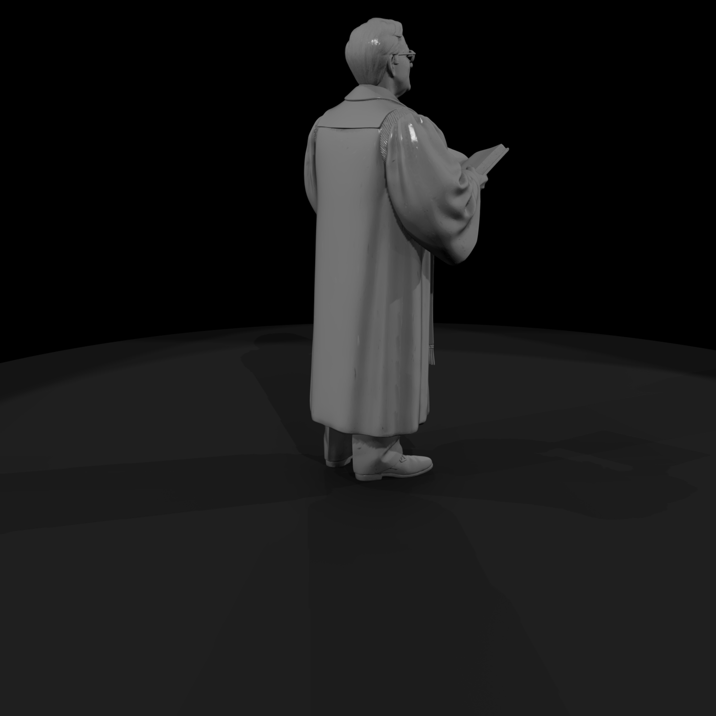 Robed Minister with Open Book