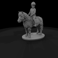 Girl Riding a Shetland Pony — thumbnail 4