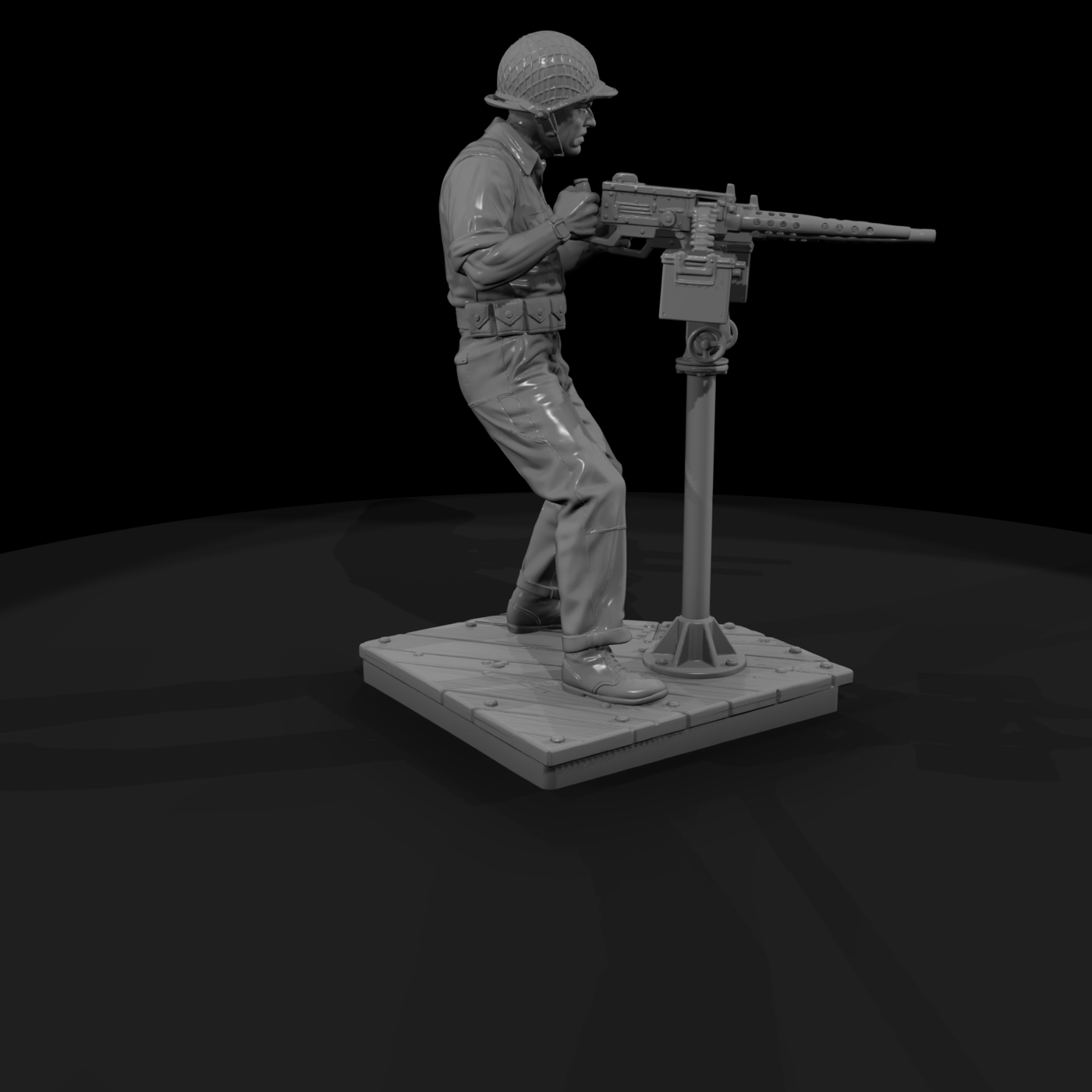 Ww2H 077 United States Pt Boat Gunner