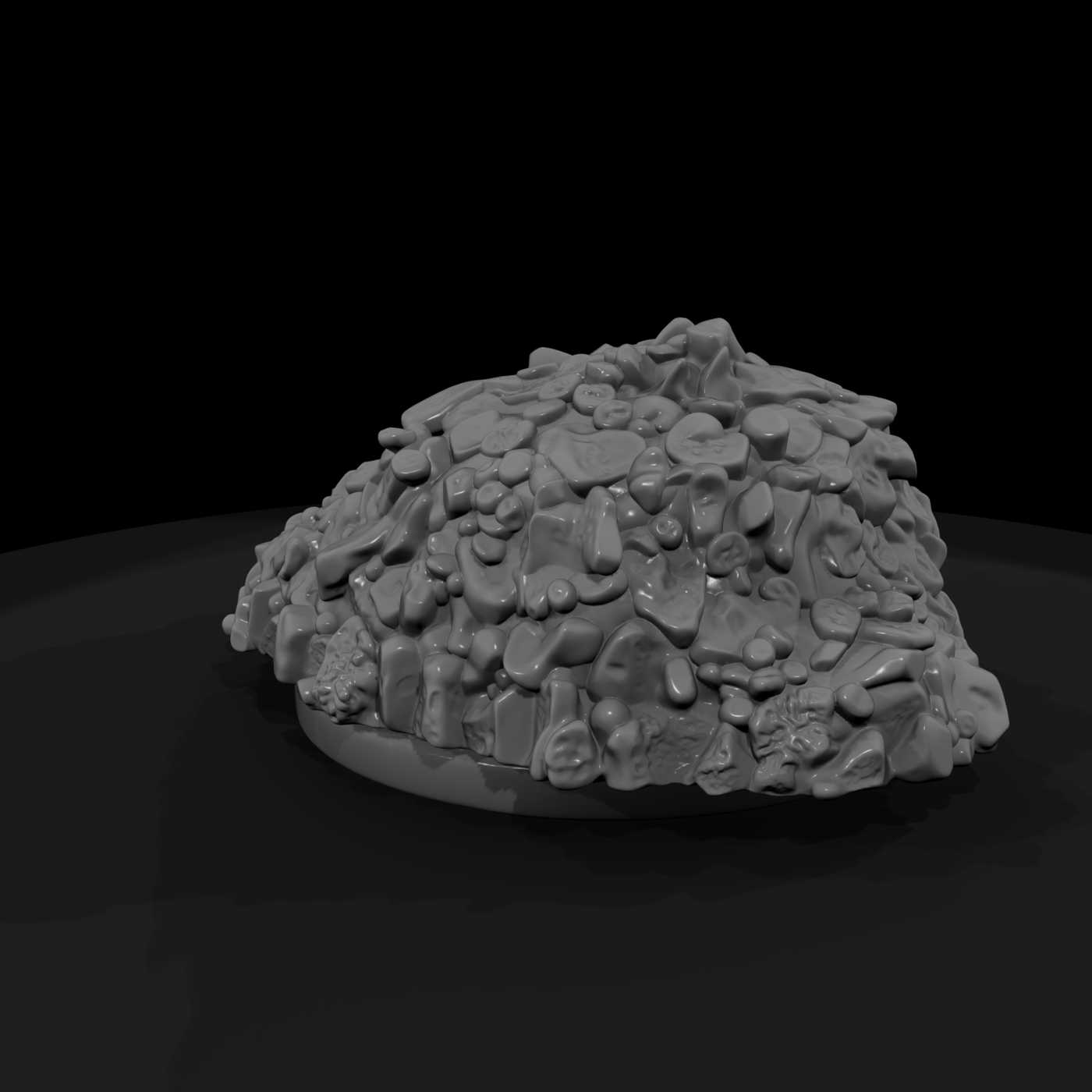 Stylized Crushed Gravel Pile 3D Model Wlhq5Qo2