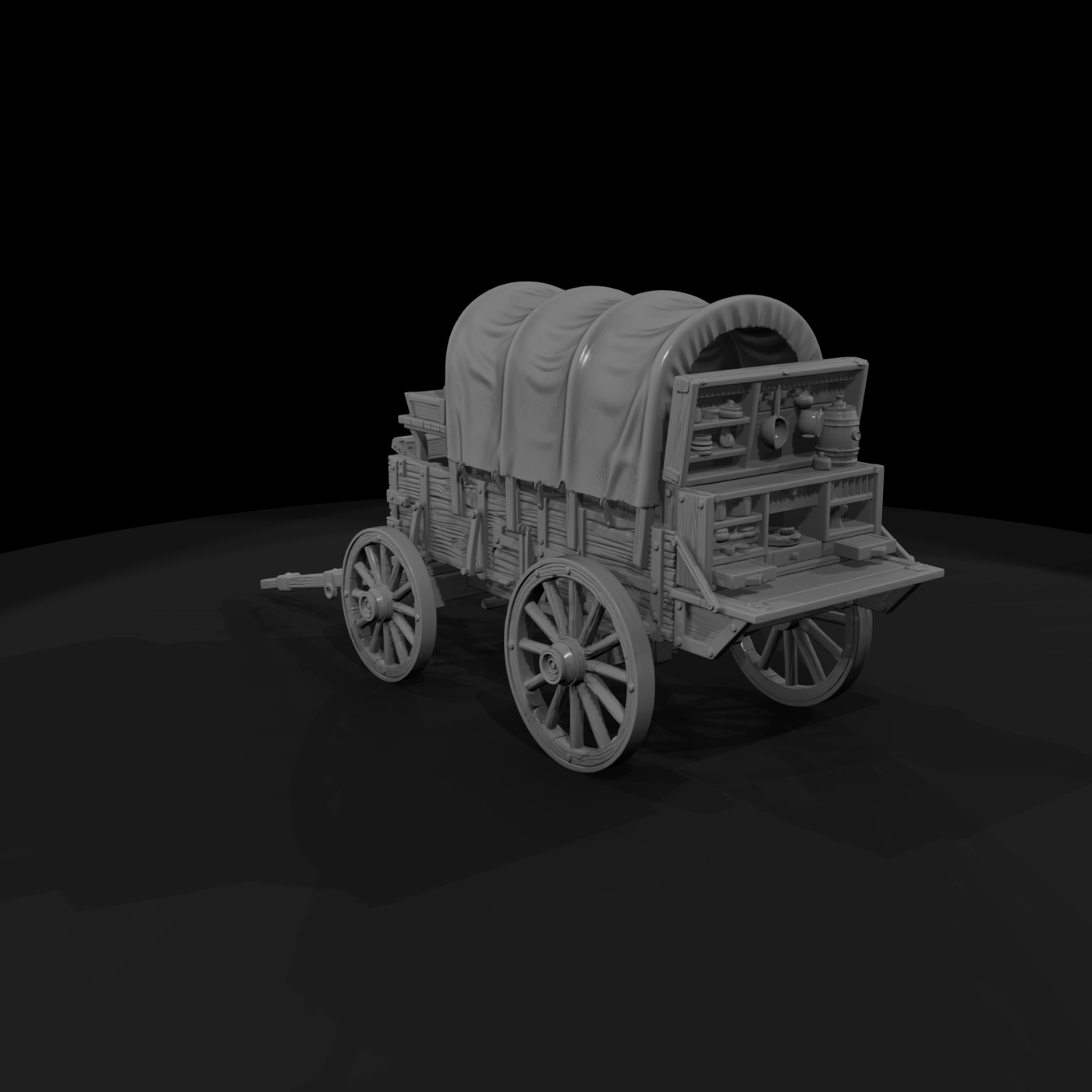Mil 072 Wild West Fort Chuck Wagon