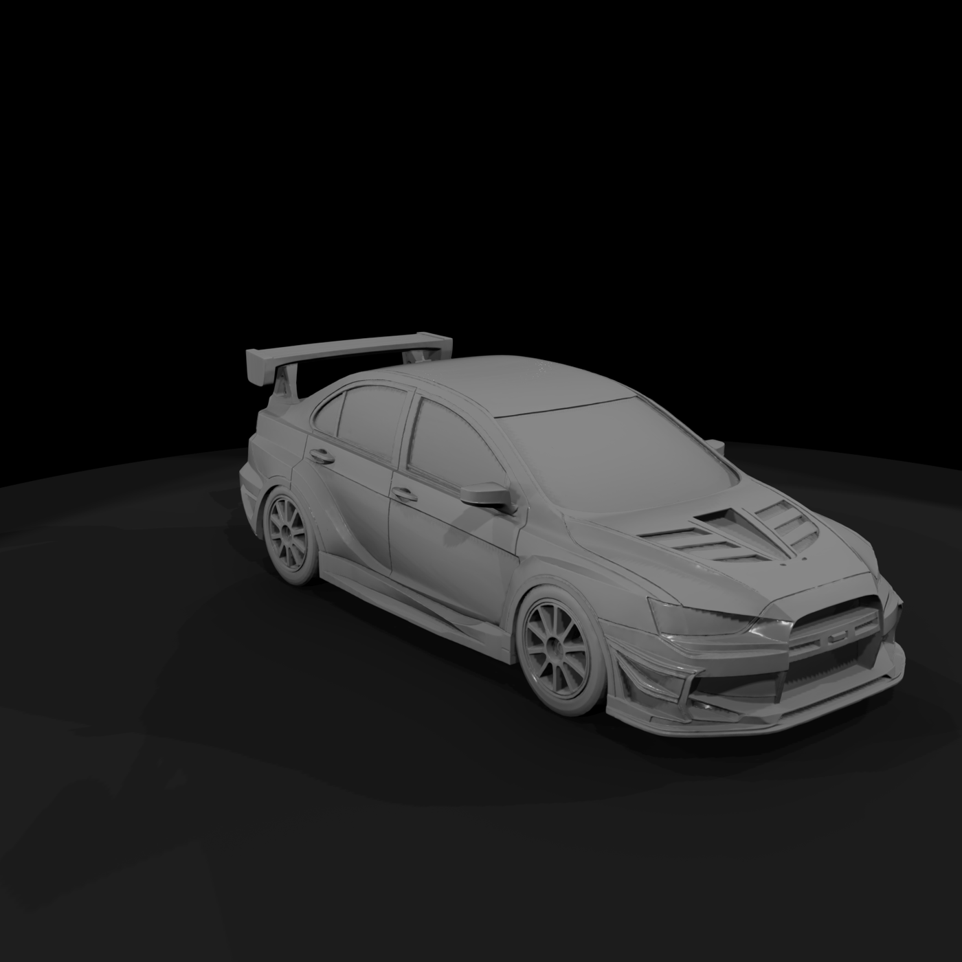 Tuned Lancer Evo Tuner Car