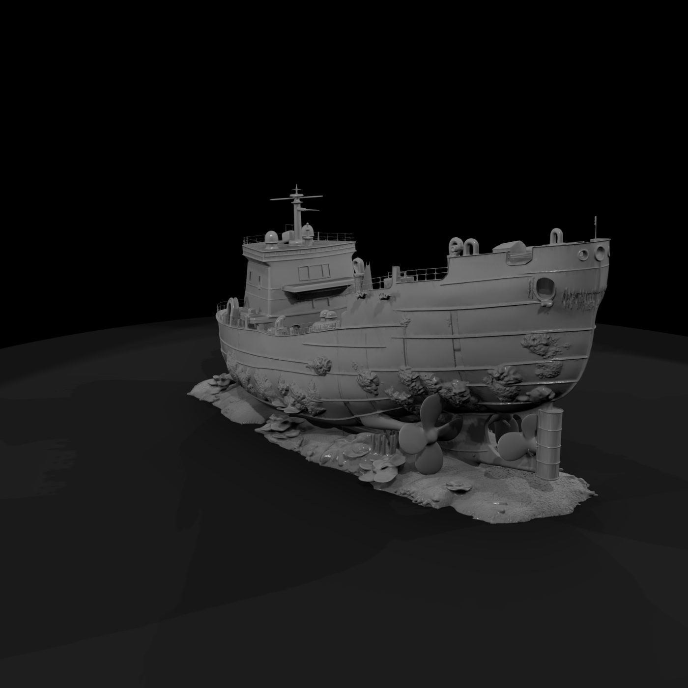 Sunken Naval Shipwreck