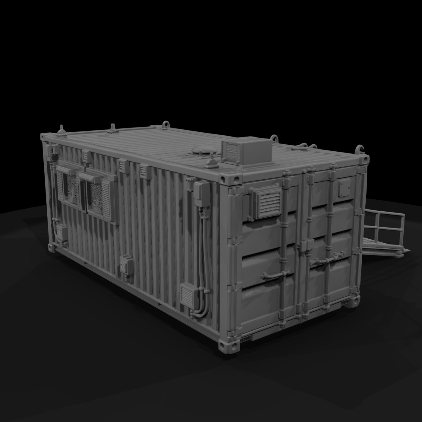 Mil 249 Modern Desert Aid Station Container