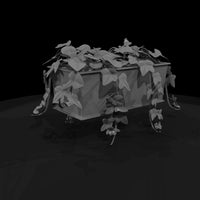 stylized-monochrome-trailing-ivy-planter-3d-model — thumbnail 3