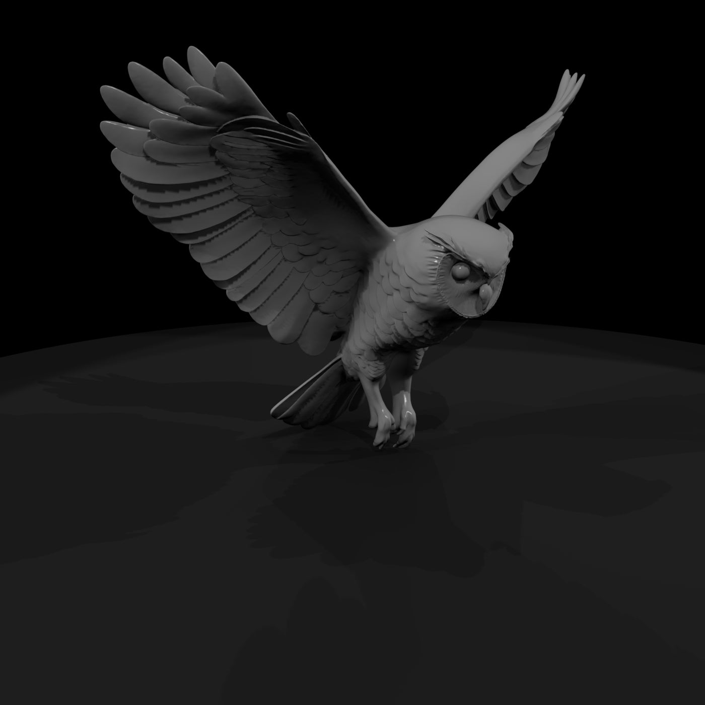stylized_matte_flying_owl_3d_model_prnretsl
