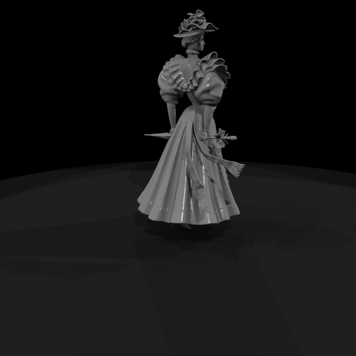 Edwardian Lady with Parasol