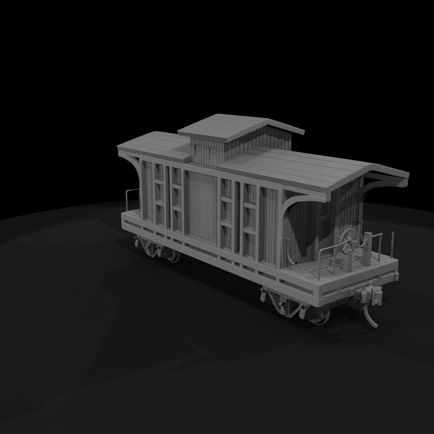 20260612 Model Wooden Caboose Cd578788E1