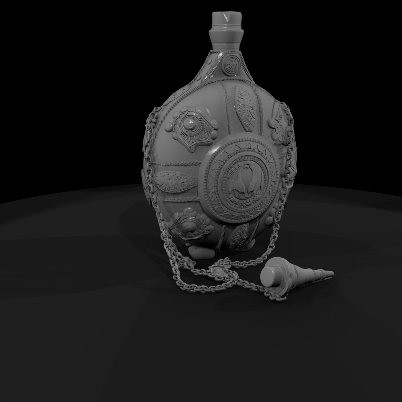 Ornate Medieval Canteen