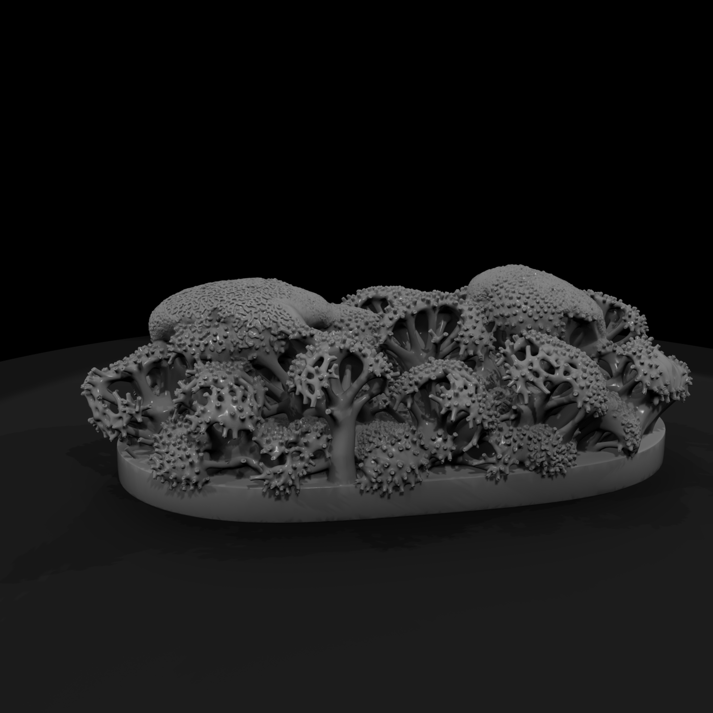 Stylised Coral Forest Terrain Base