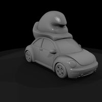 beetle-style-mini-car-with-novelty-roof-ornament-ho-1-87-088417 — thumbnail 4