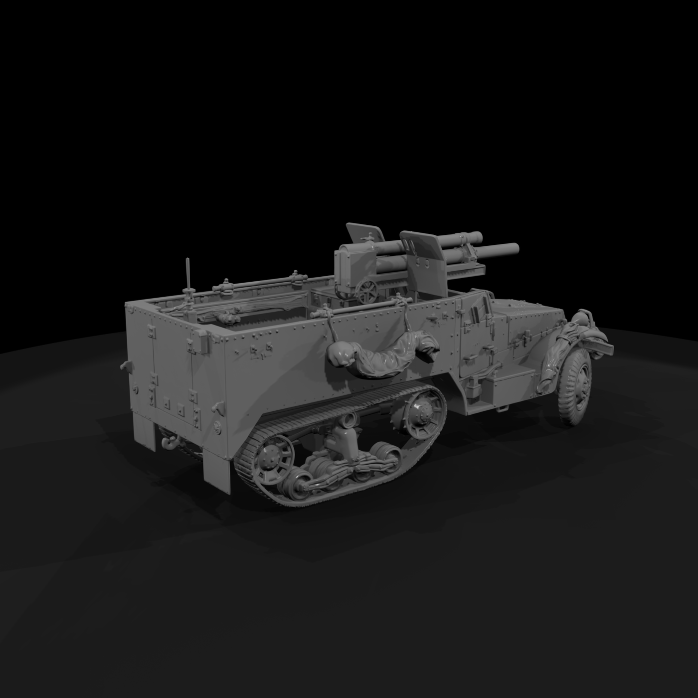 20260612 Armored Halftrack Self Propelled Gun Fbab