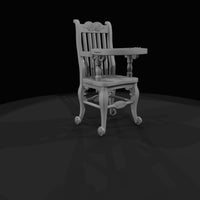 antique-wooden-high-chair — thumbnail 3