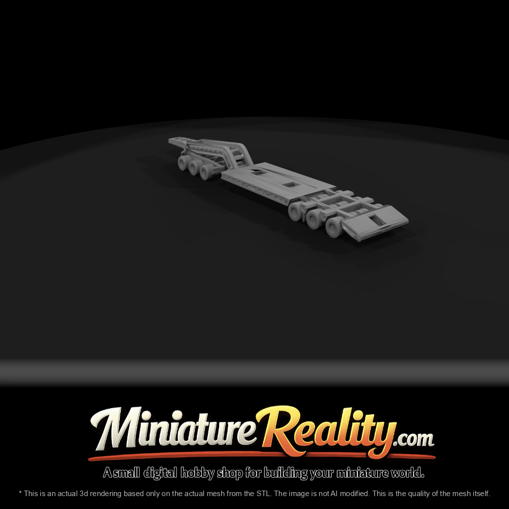 Heavy-Haul Lowboy Drop-Deck Trailer