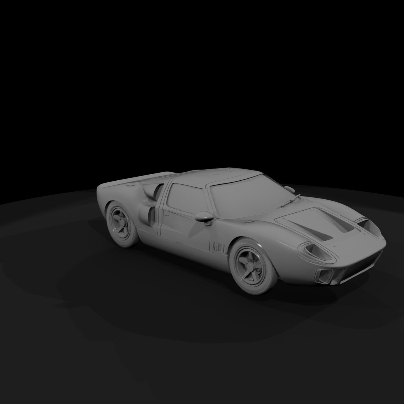 GT40-style classic race car