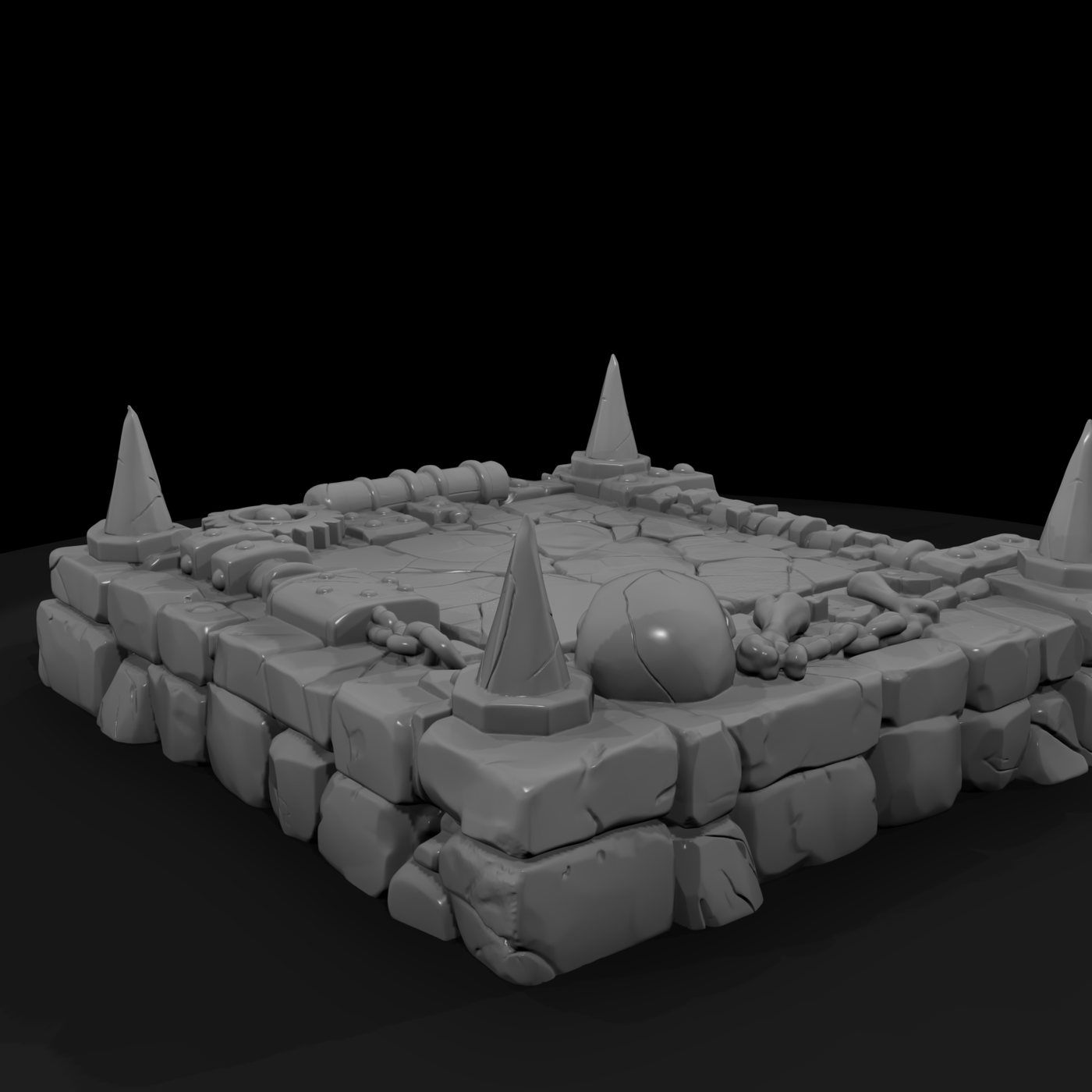 Dungeon Spiked Pressure-Plate Trap