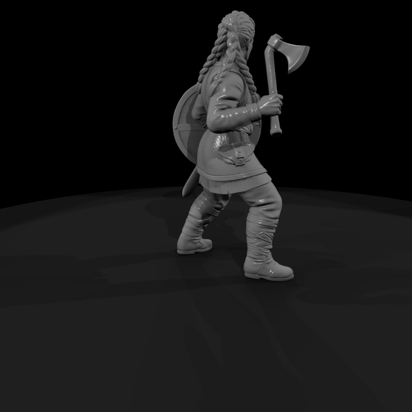 Hist 0210 Viking Shieldmaiden Miniature Figure