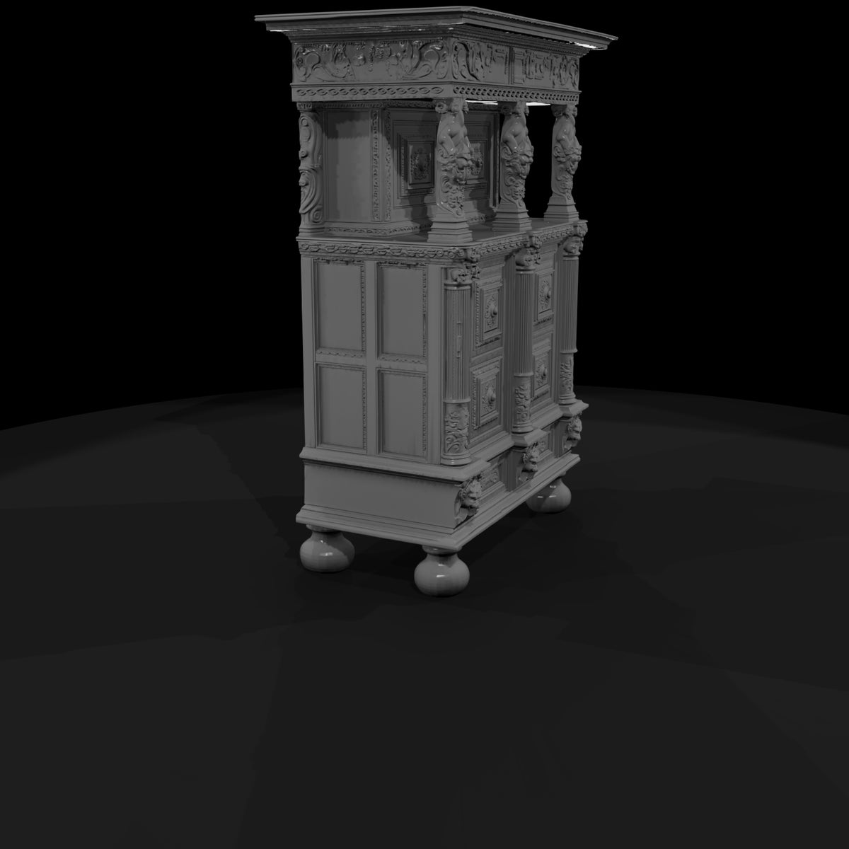 ornate_renaissance_carved_antique_wooden_cabinet