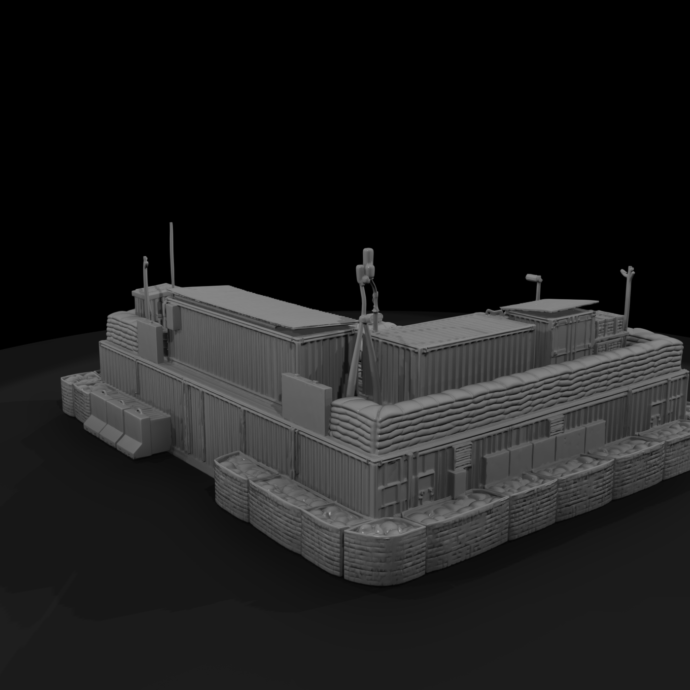 Mil 040 Modern Desert Forward Supply Depot