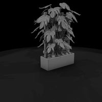 stylized-matte-trellised-potted-philodendron-3d-mo — thumbnail 3