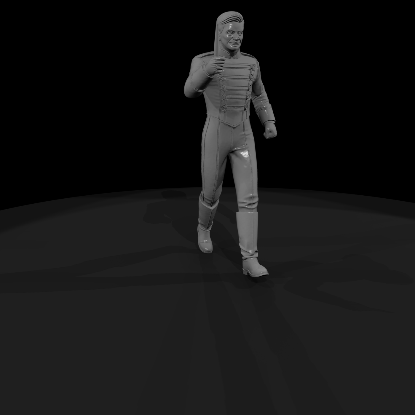 Stylized Marching Band Conductor