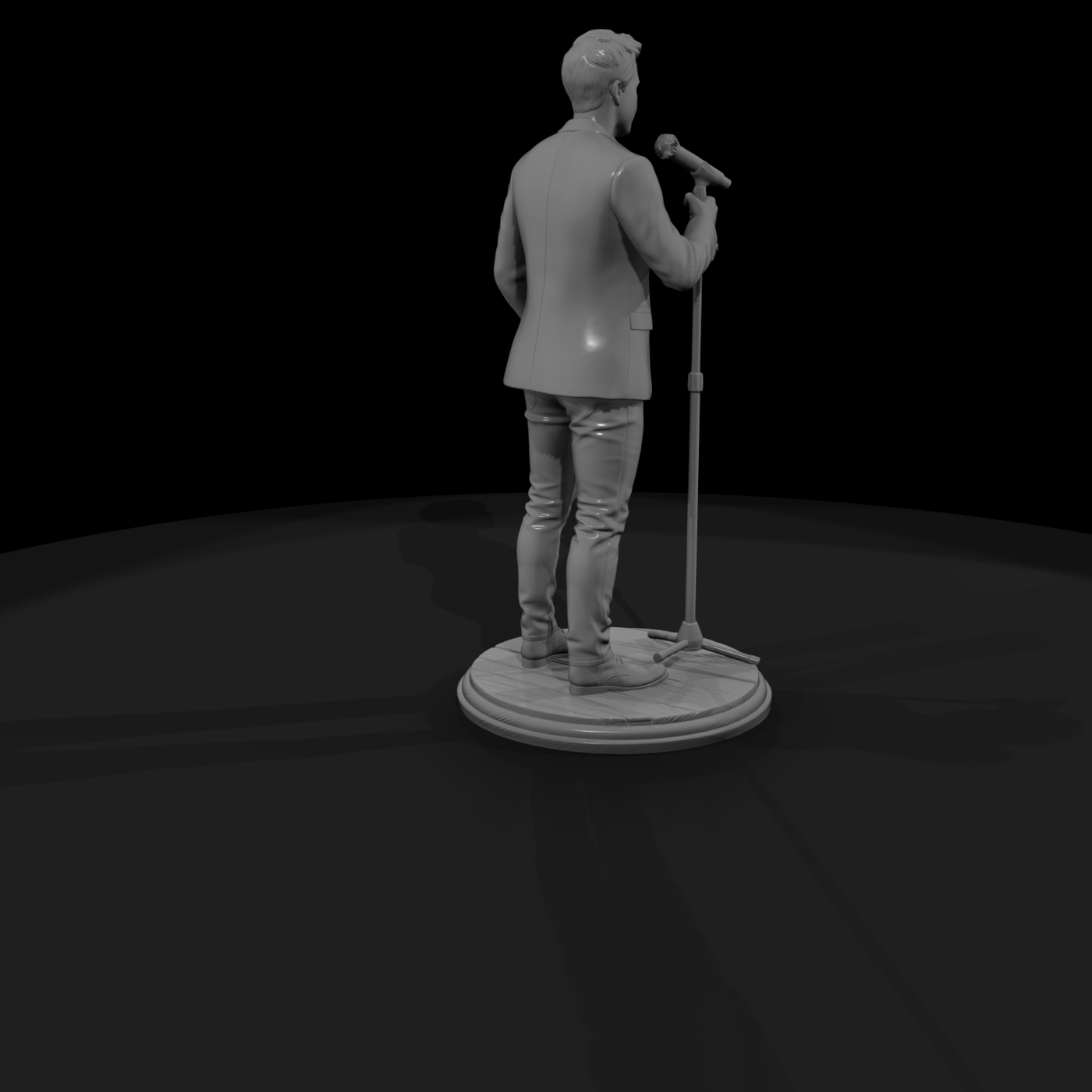 Stand-Up Comedian at the Microphone