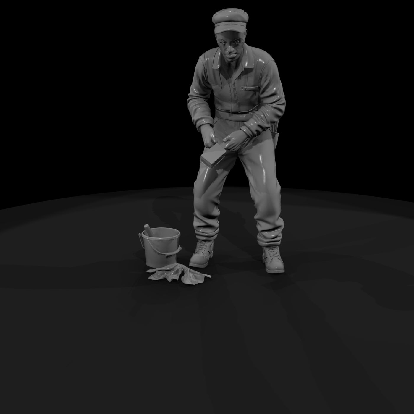 railroad-personnel-locomotive-cleaner