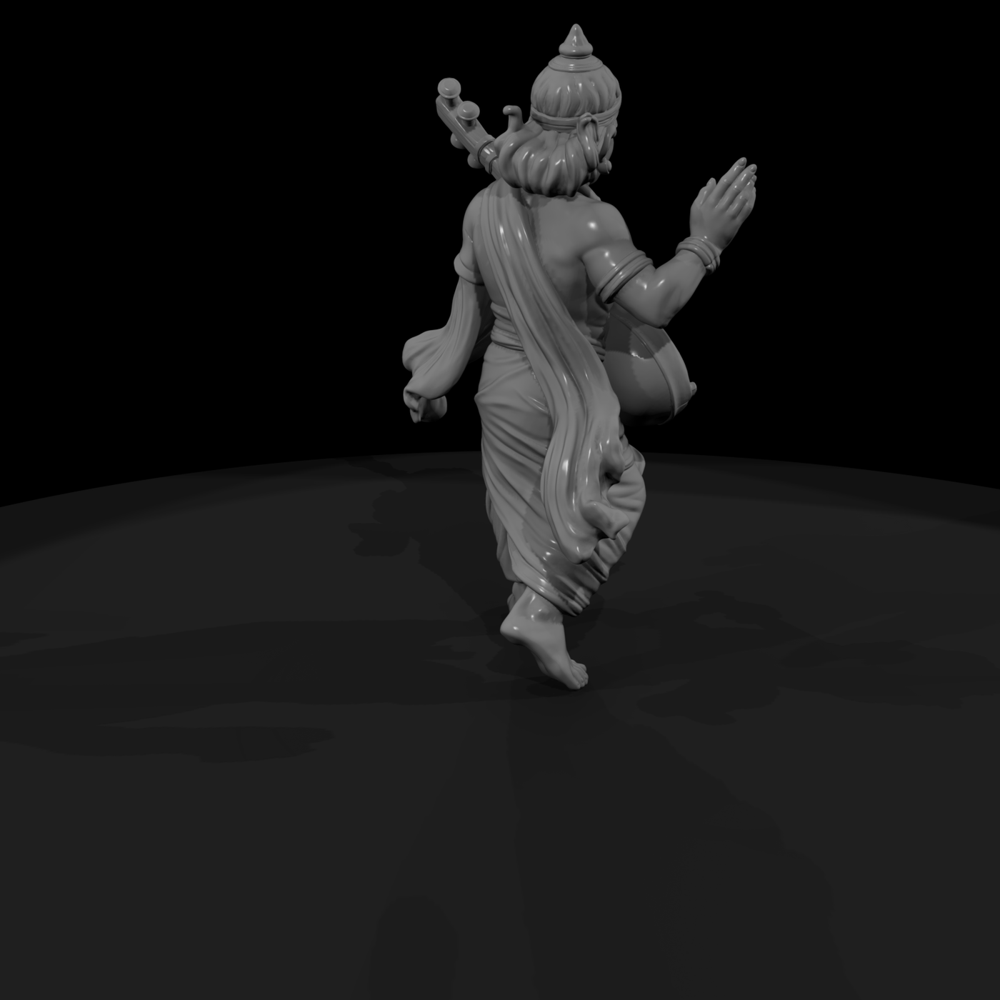 Myth 0436 Mythology Gandharva Musician Miniature F