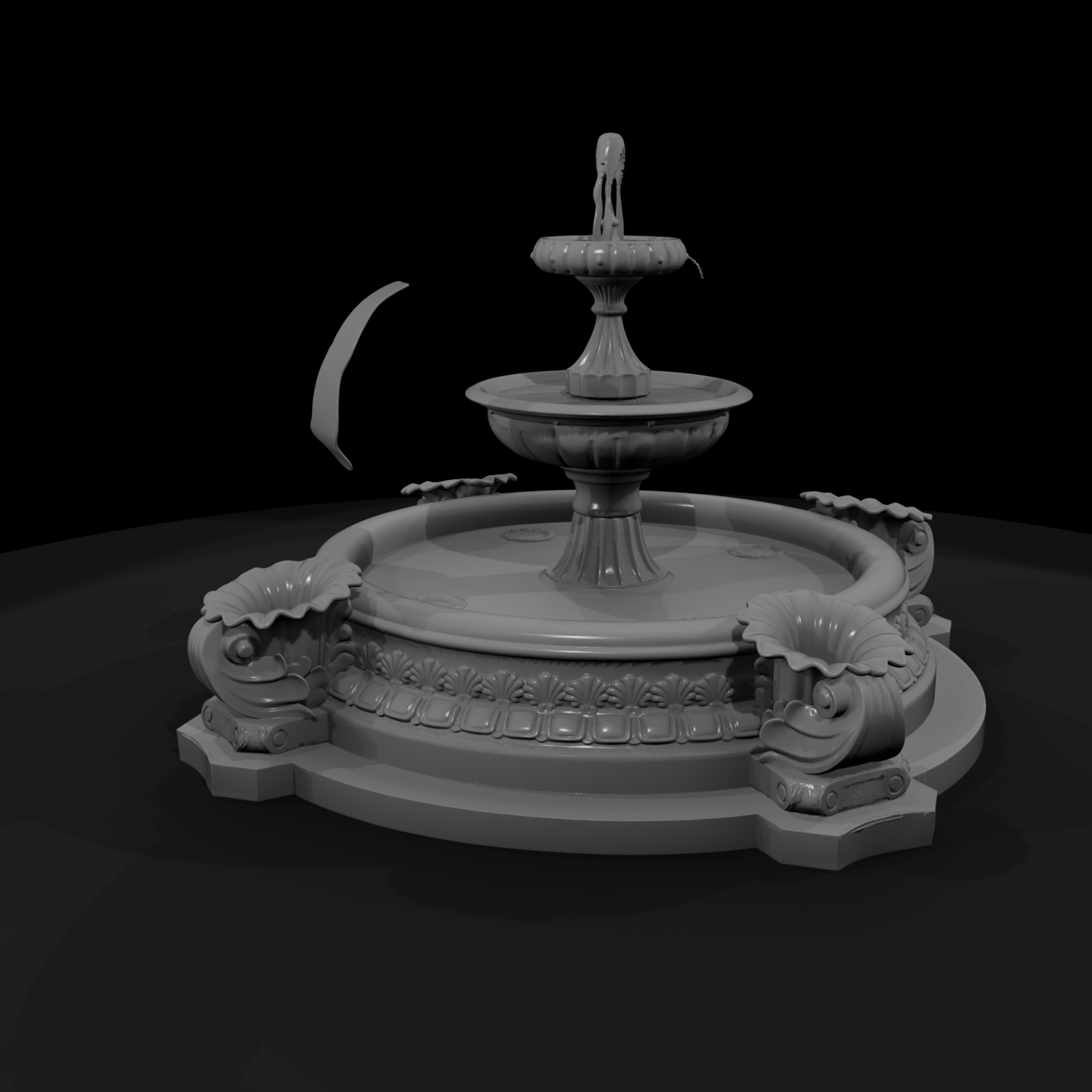 Tiered Stone Garden Fountain