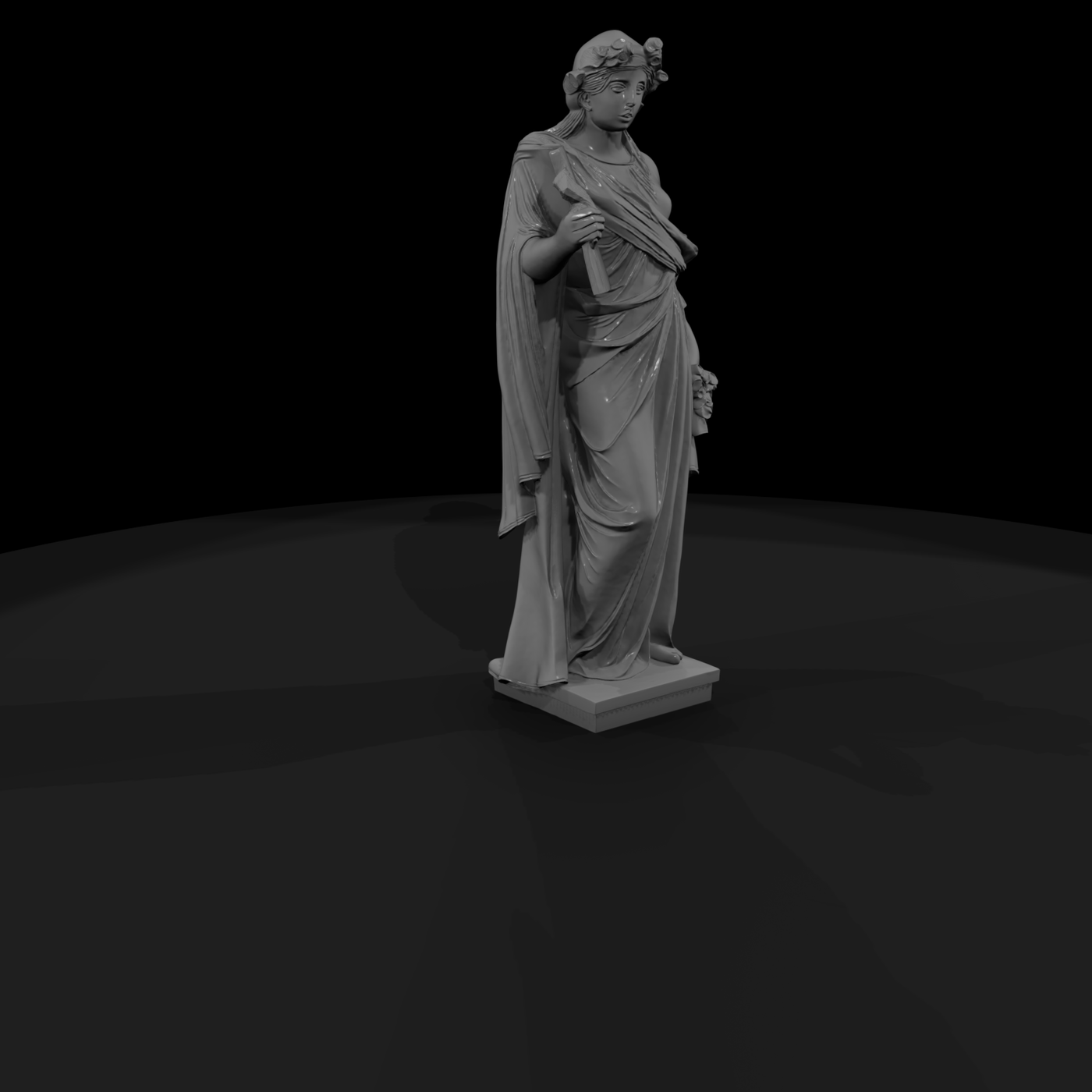 Neoclassical Allegorical Female Statue