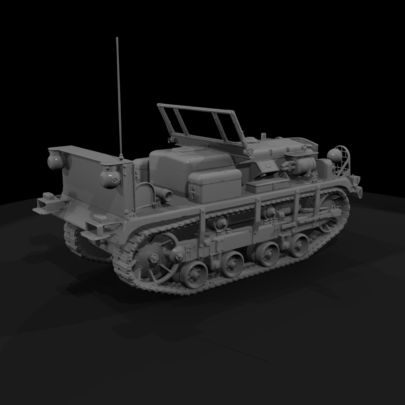 20260612 Green Military Half Track 204937070C
