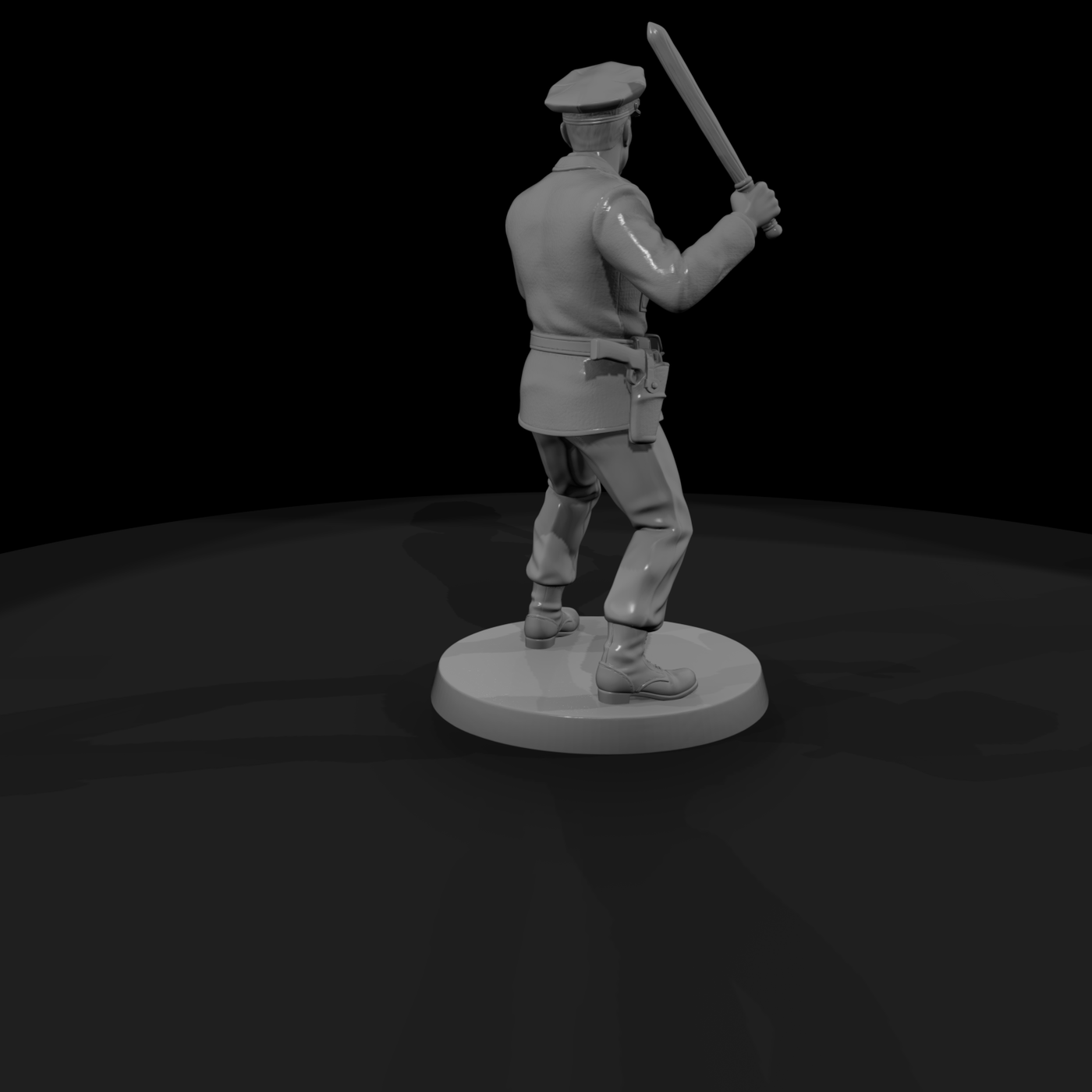 1950s Patrolman with Raised Baton