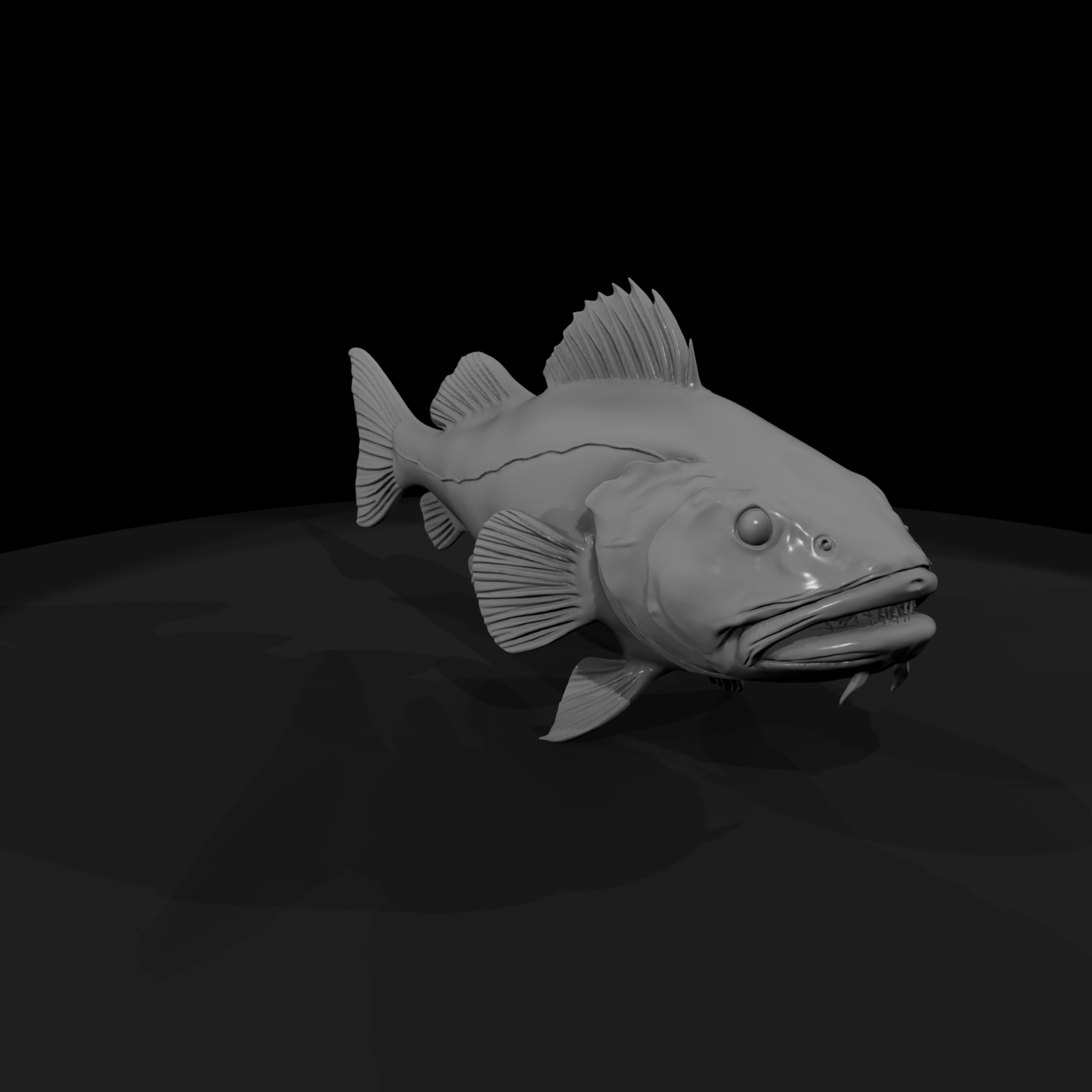 Stylized Deep Sea Predator Fish